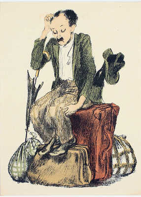 Лебедев Владимир Васильевич. Иллюстрация к кн.: Маршак С.Я. Вот какой рассеянный/ Худож. В. Лебедев. Л.: Лендетгиз, 1935